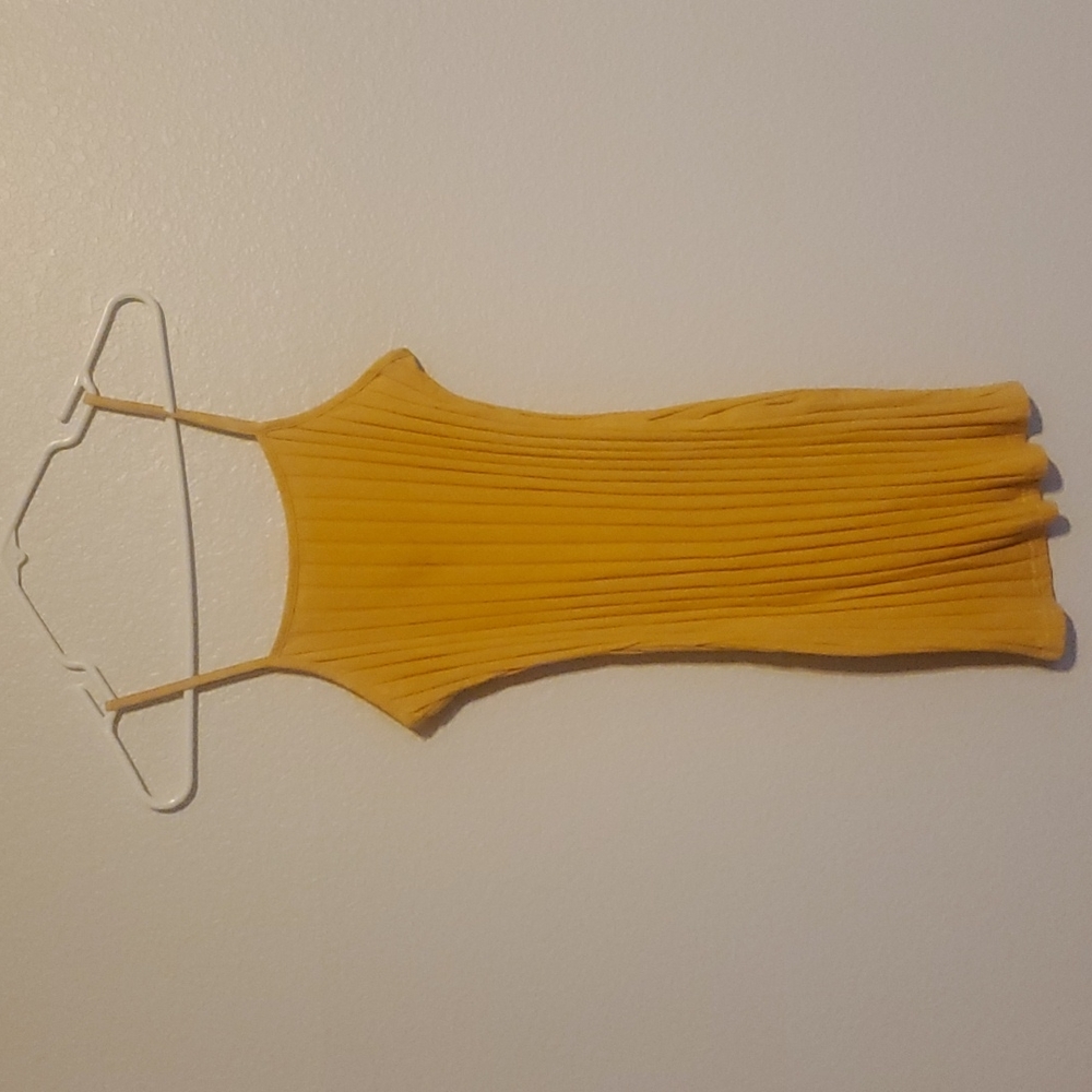 🍁LOWEST PRICE SALE🍁  SHEIN: Mustard Stretch Dress